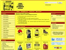 Tablet Screenshot of leonardsafety.com